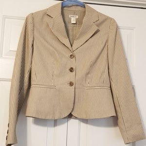 Harold's fitted pinstripe blazer size 8